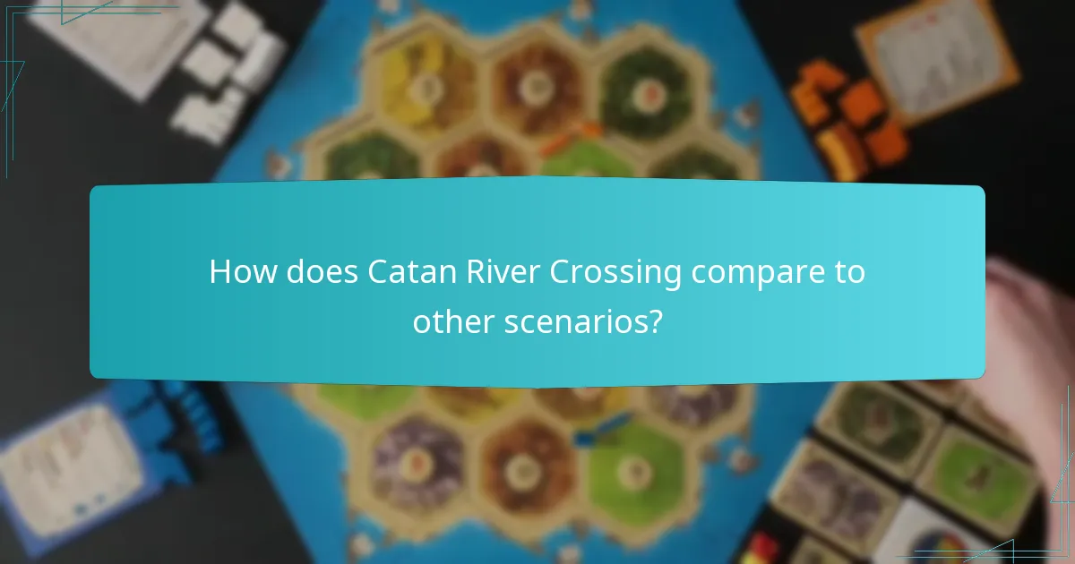 How does Catan River Crossing compare to other scenarios?