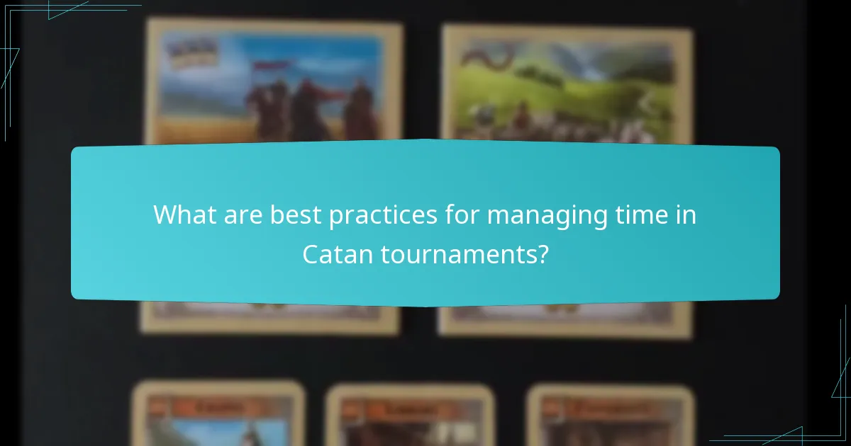 How is the event schedule structured for Catan tournaments?