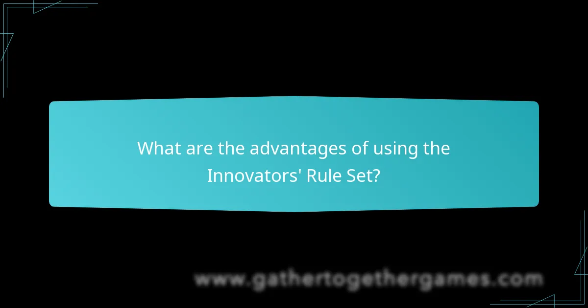 How does the Innovators’ Rule Set compare to other Catan expansions?