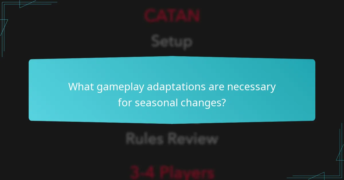 Which expansions enhance seasonal gameplay in Catan?