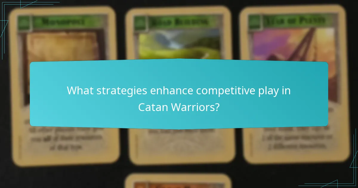 What are the common mistakes in Catan Warriors gameplay?